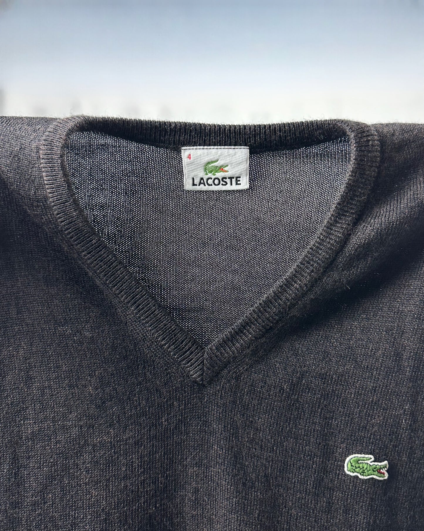 Gilet Lacoste in pura lana vergine