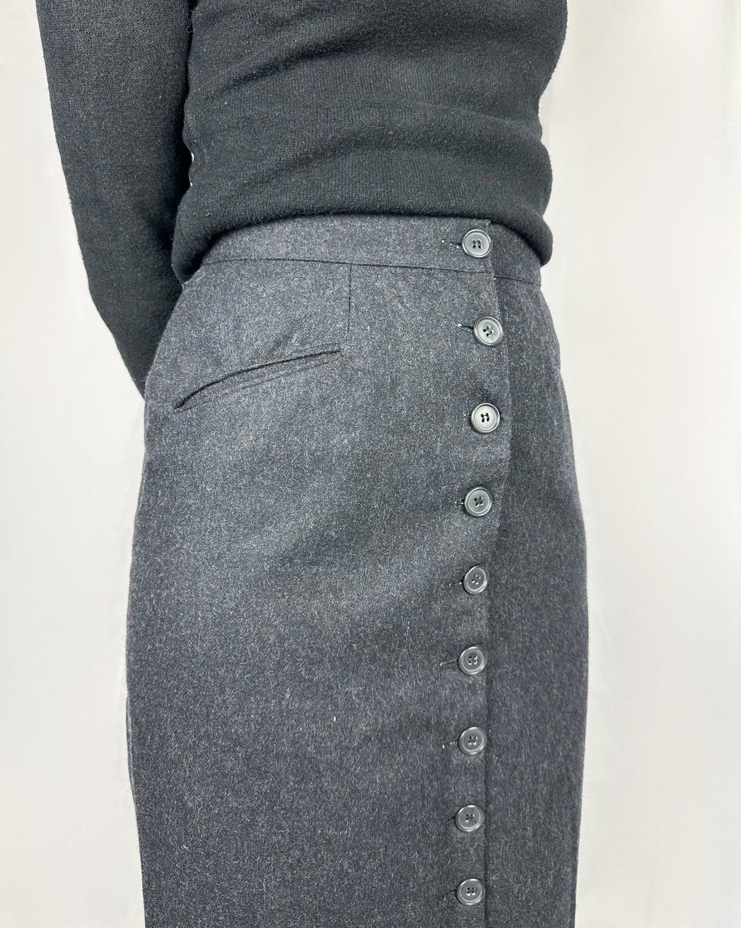 Gonna in pura lana anni '80