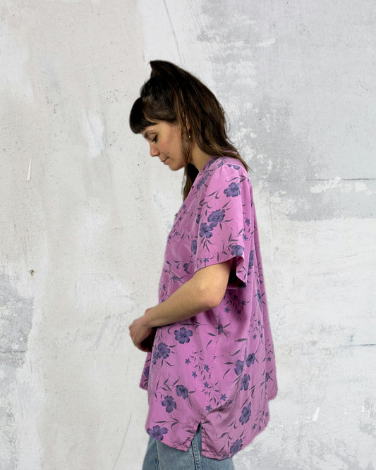 Camicia vintage in pura seta