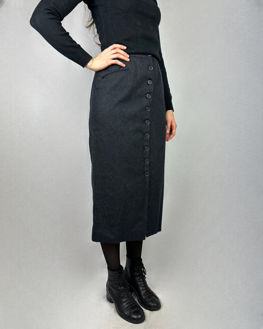 Gonna in pura lana anni '80