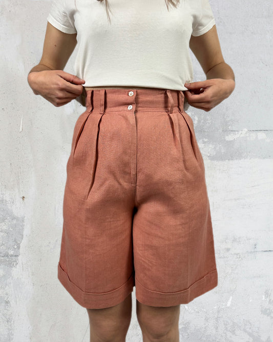 Shorts in puro lino