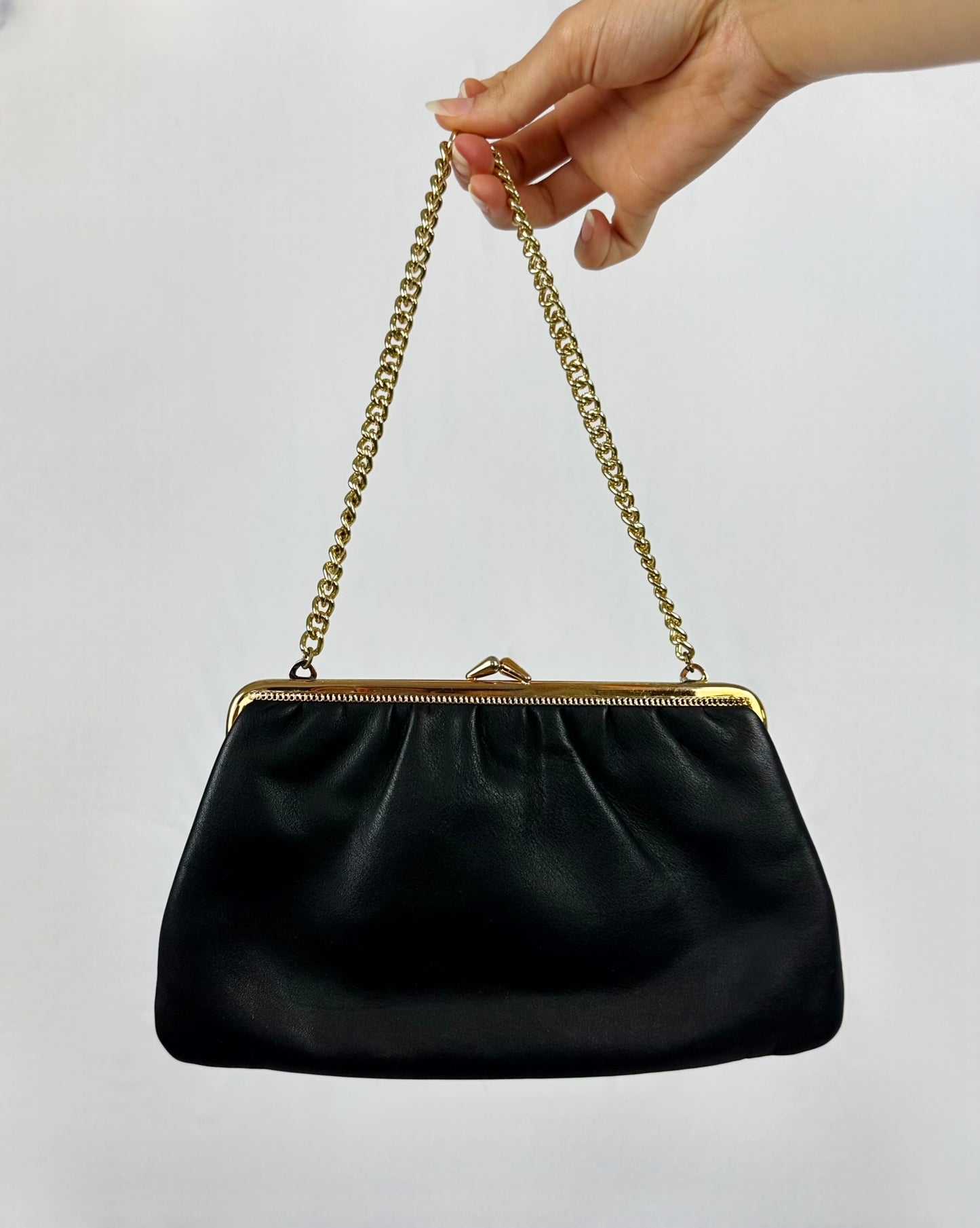 Vintage pochette in pelle