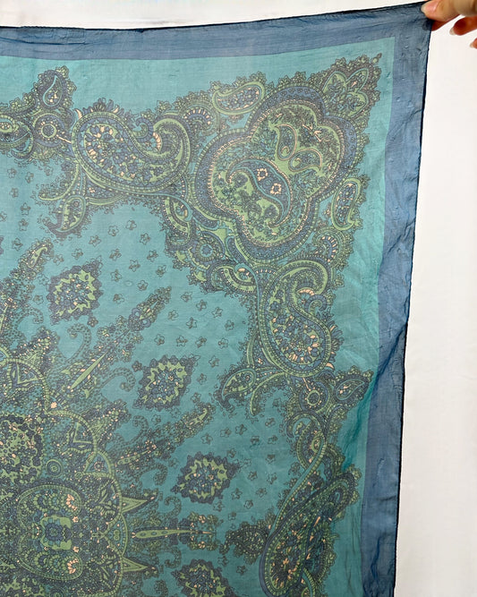Foulard verde marino