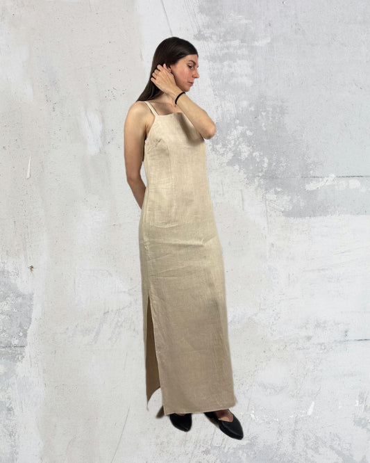 Maxi lino dress