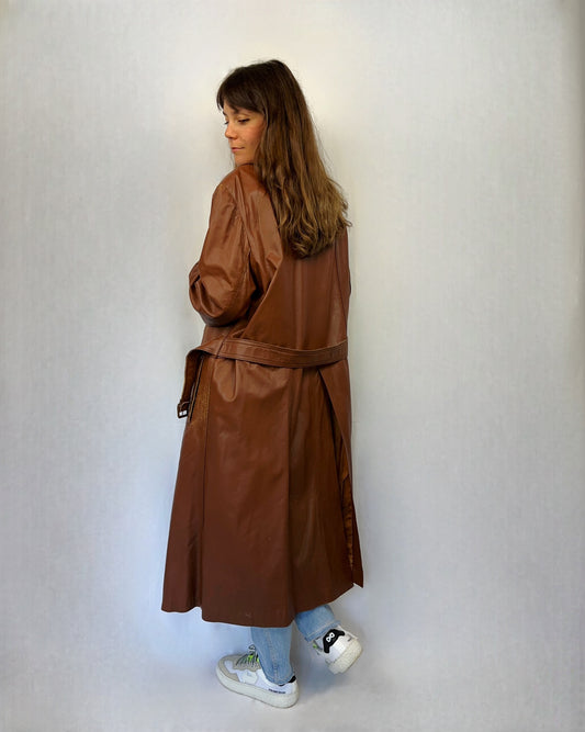 Trench raro in vera pelle