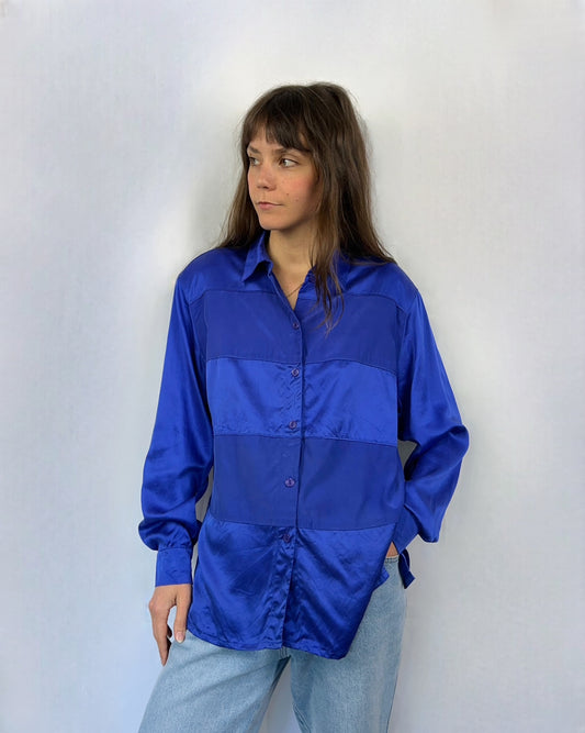 Camicia anni '80 in pura seta