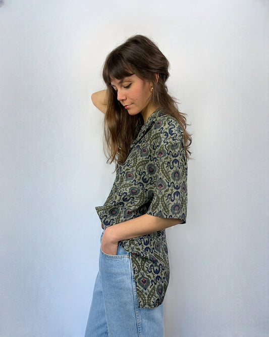 Camicia leggerissima in pura seta