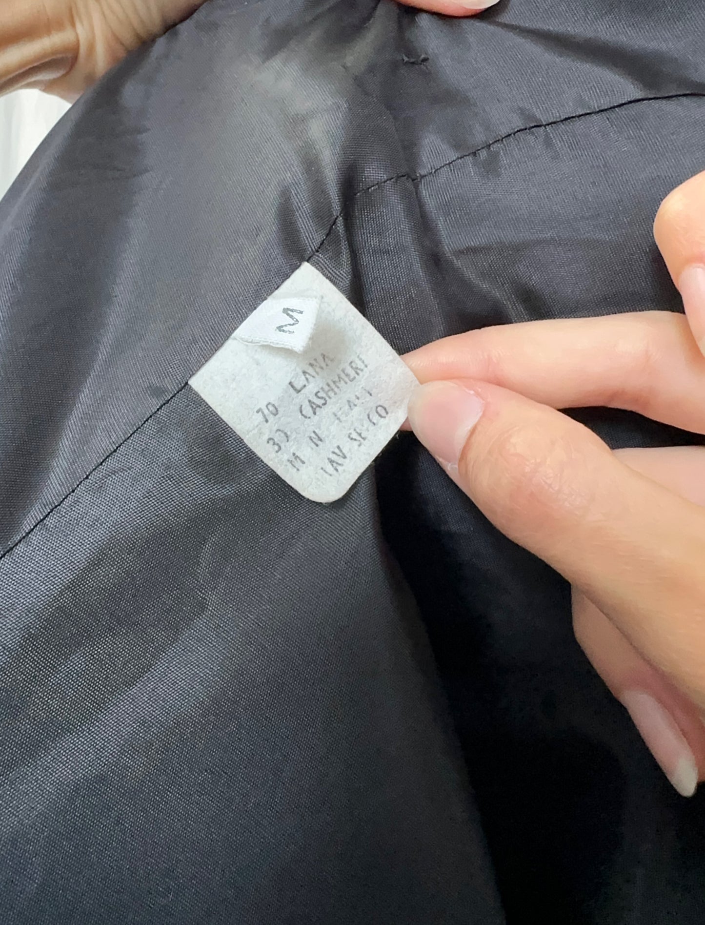 Cappotto sartoriale in lana e cashmere