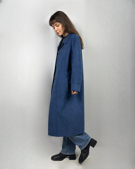Dusty blue trench