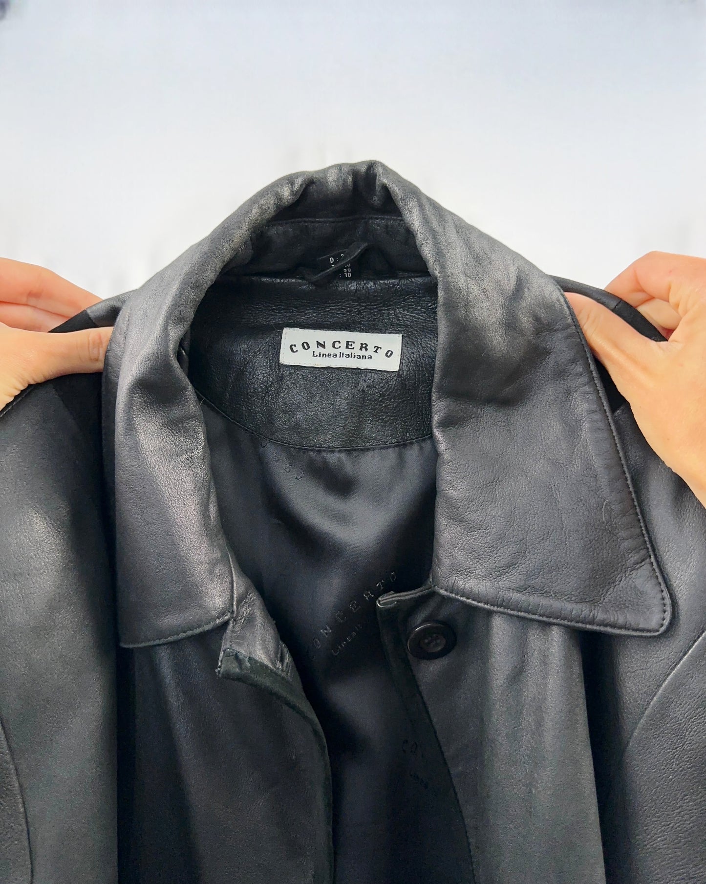 Giacca in vera pelle liscia e scamosciata