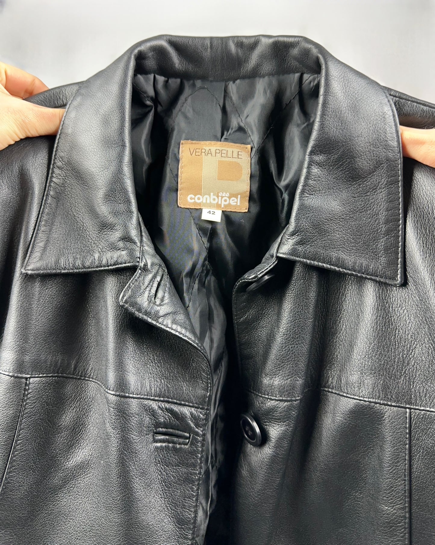 Blazer in vera pelle