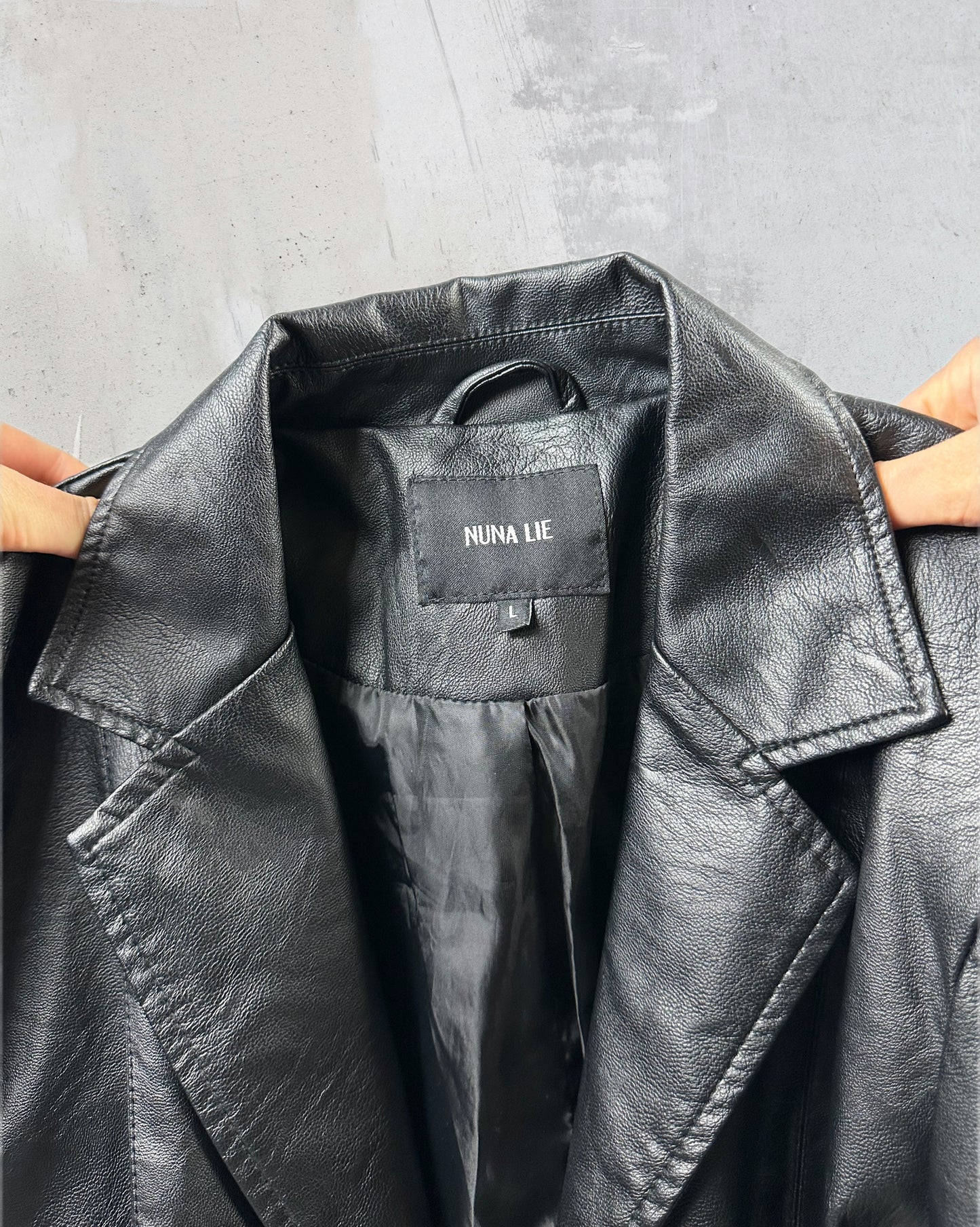 Blazer in vera pelle