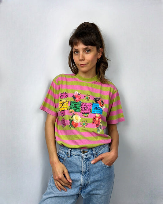 T-shirt pop Miss Flower