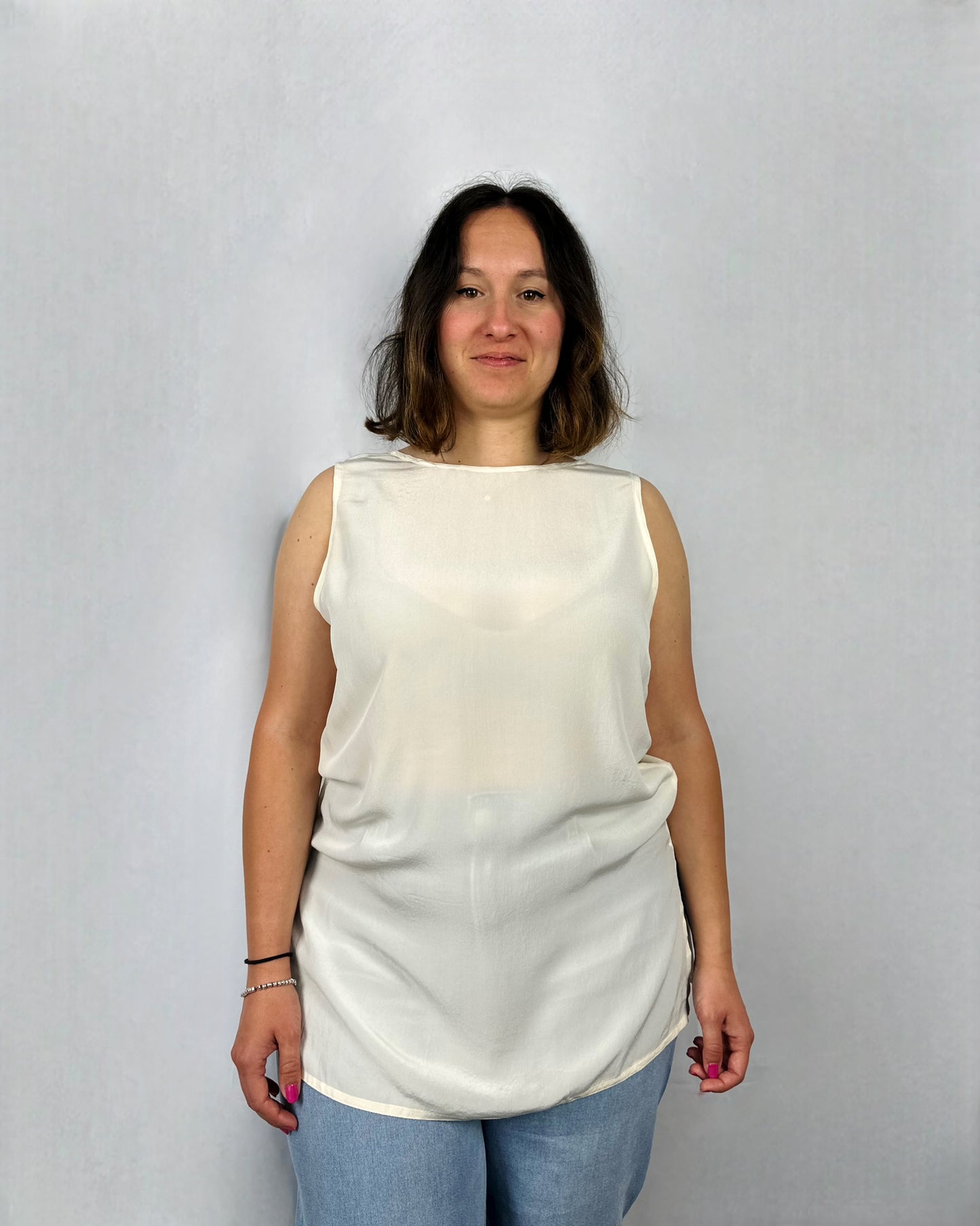 Canotta in pura seta I Blues