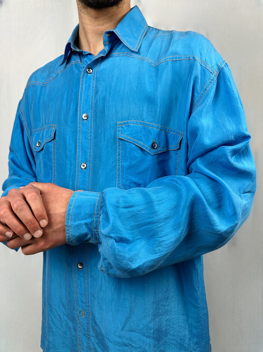 Camicia in pura seta Litrico