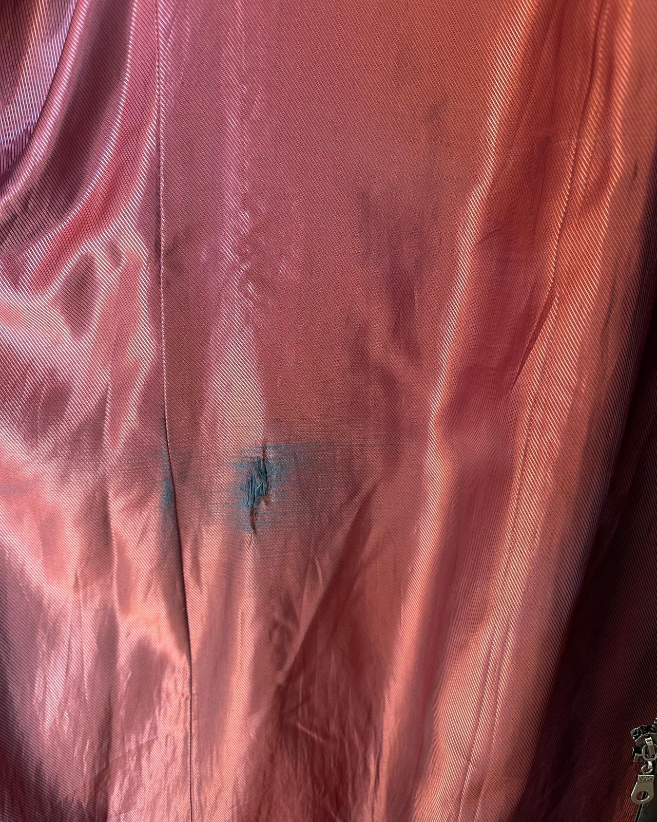 Trench in vera pelle marrone