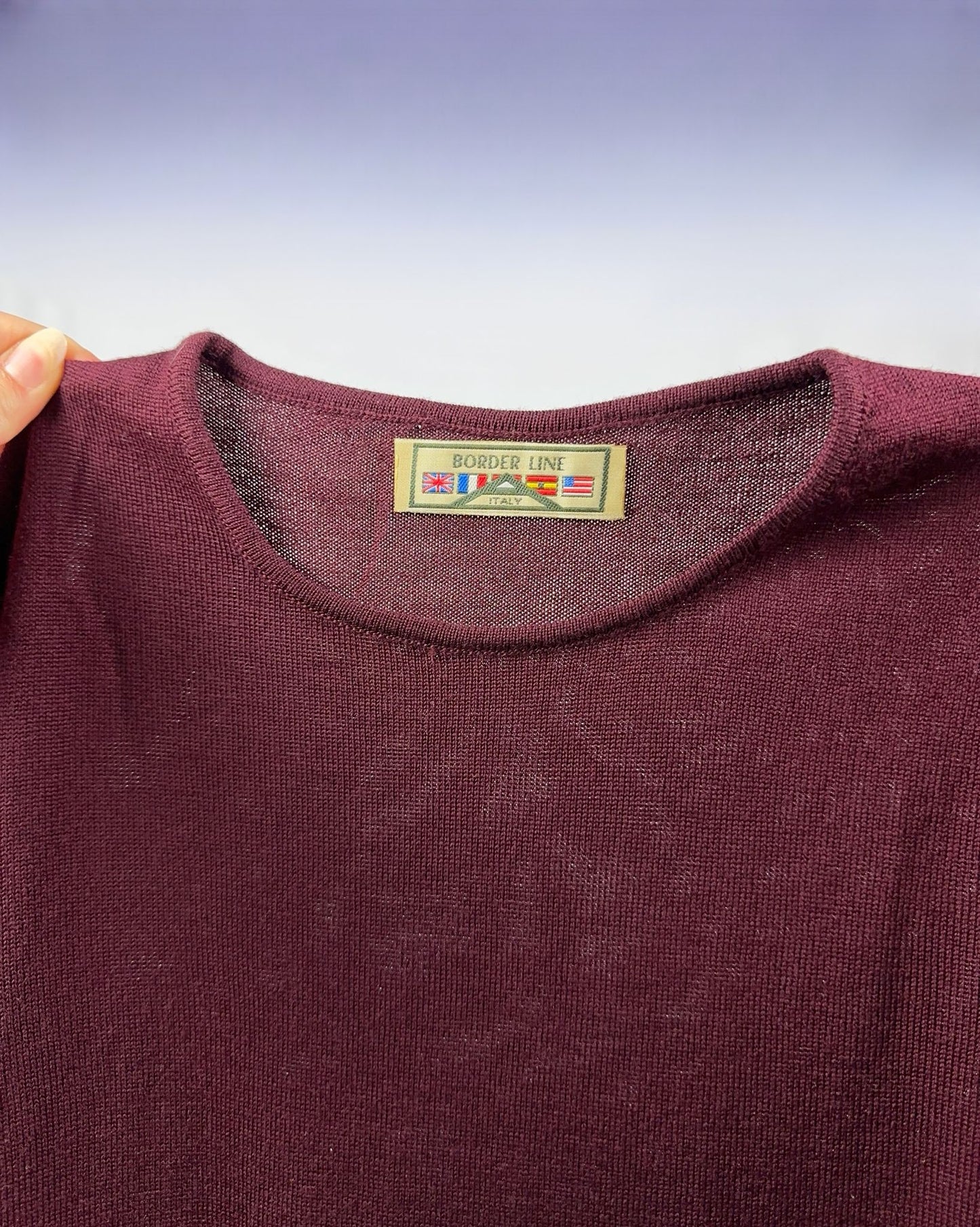 T-shirt in pura lana