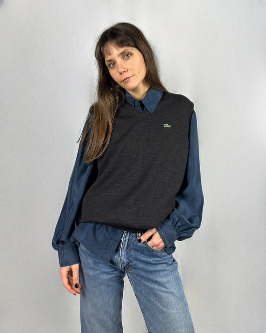 Gilet Lacoste in pura lana vergine