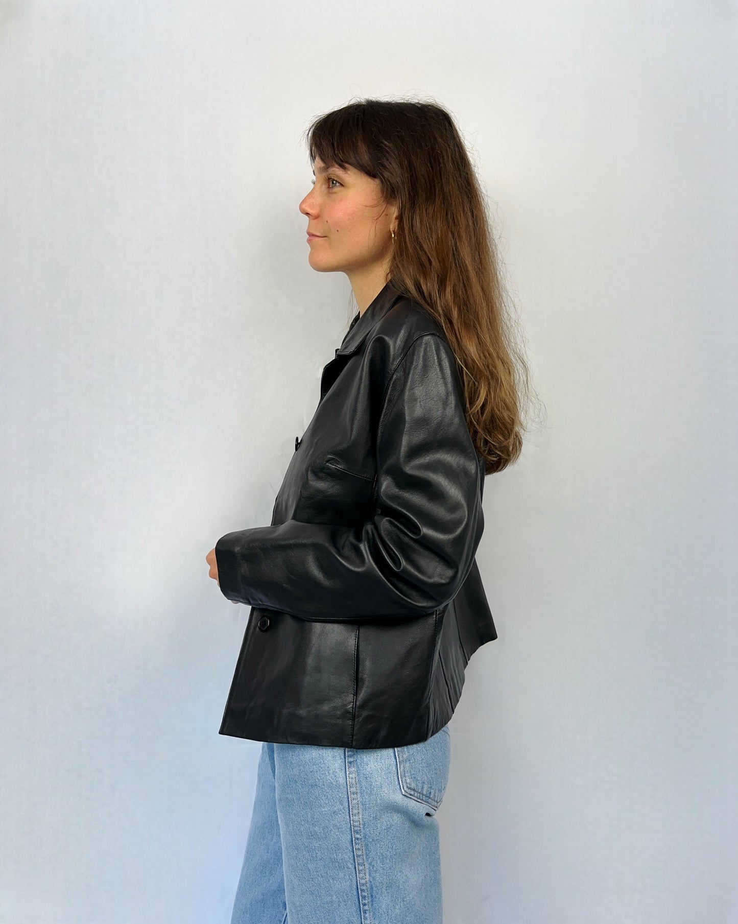 Blazer in vera pelle