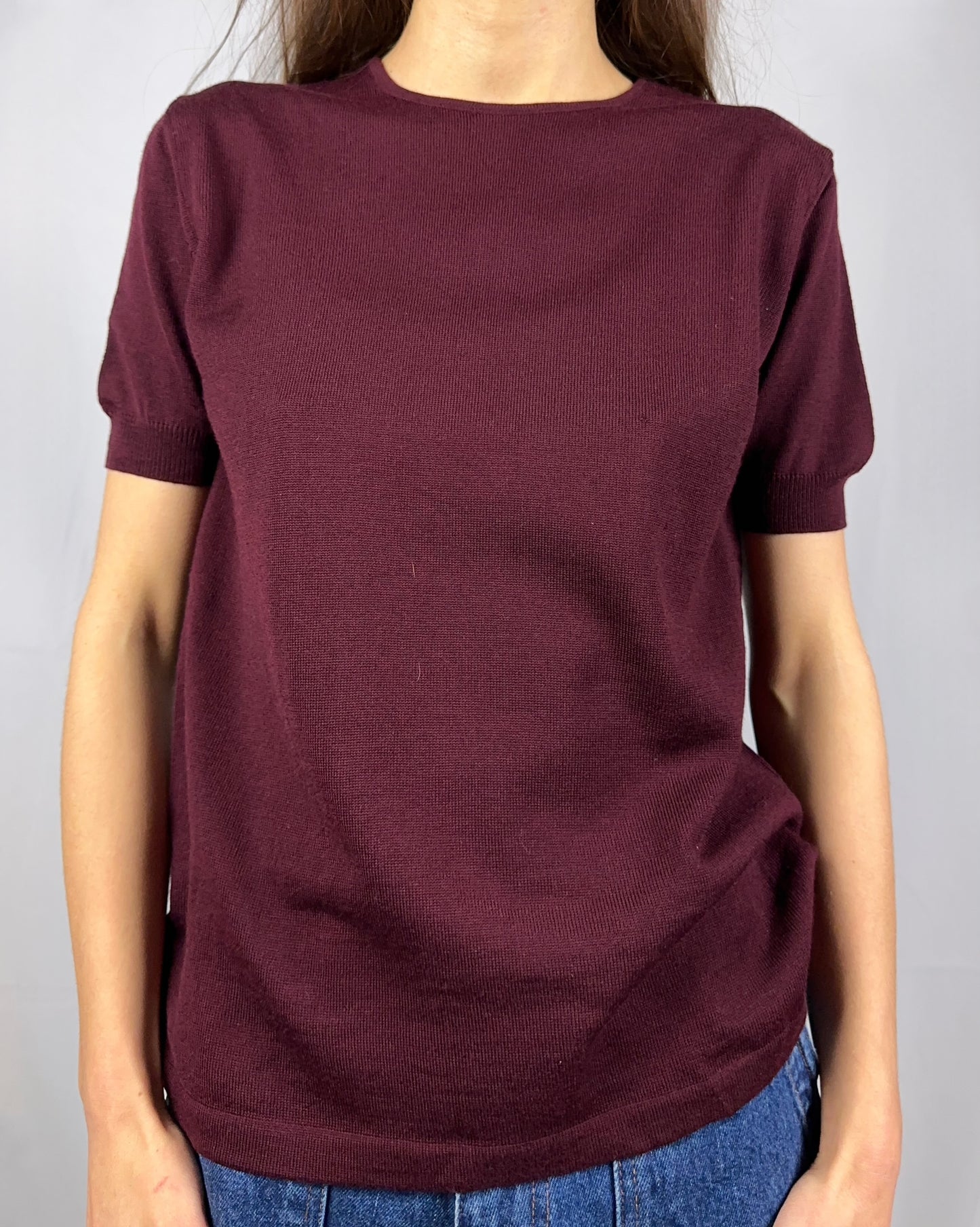 T-shirt in pura lana