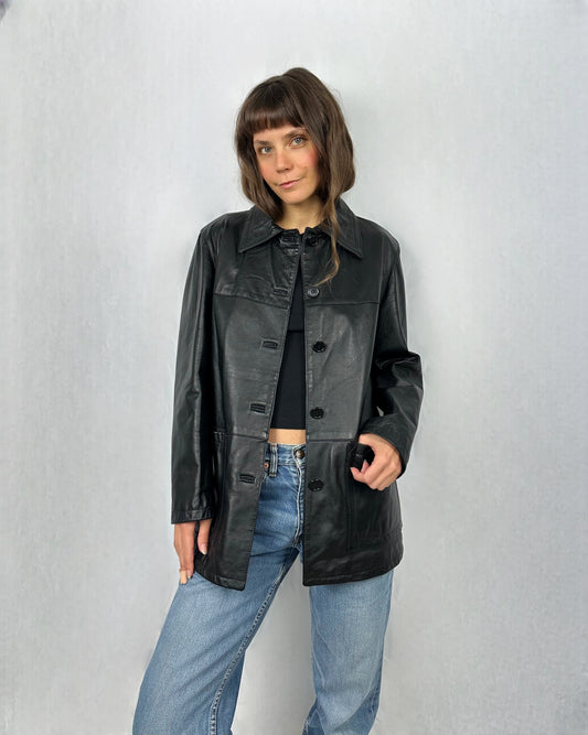 Blazer in vera pelle