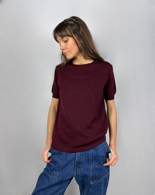 T-shirt in pura lana