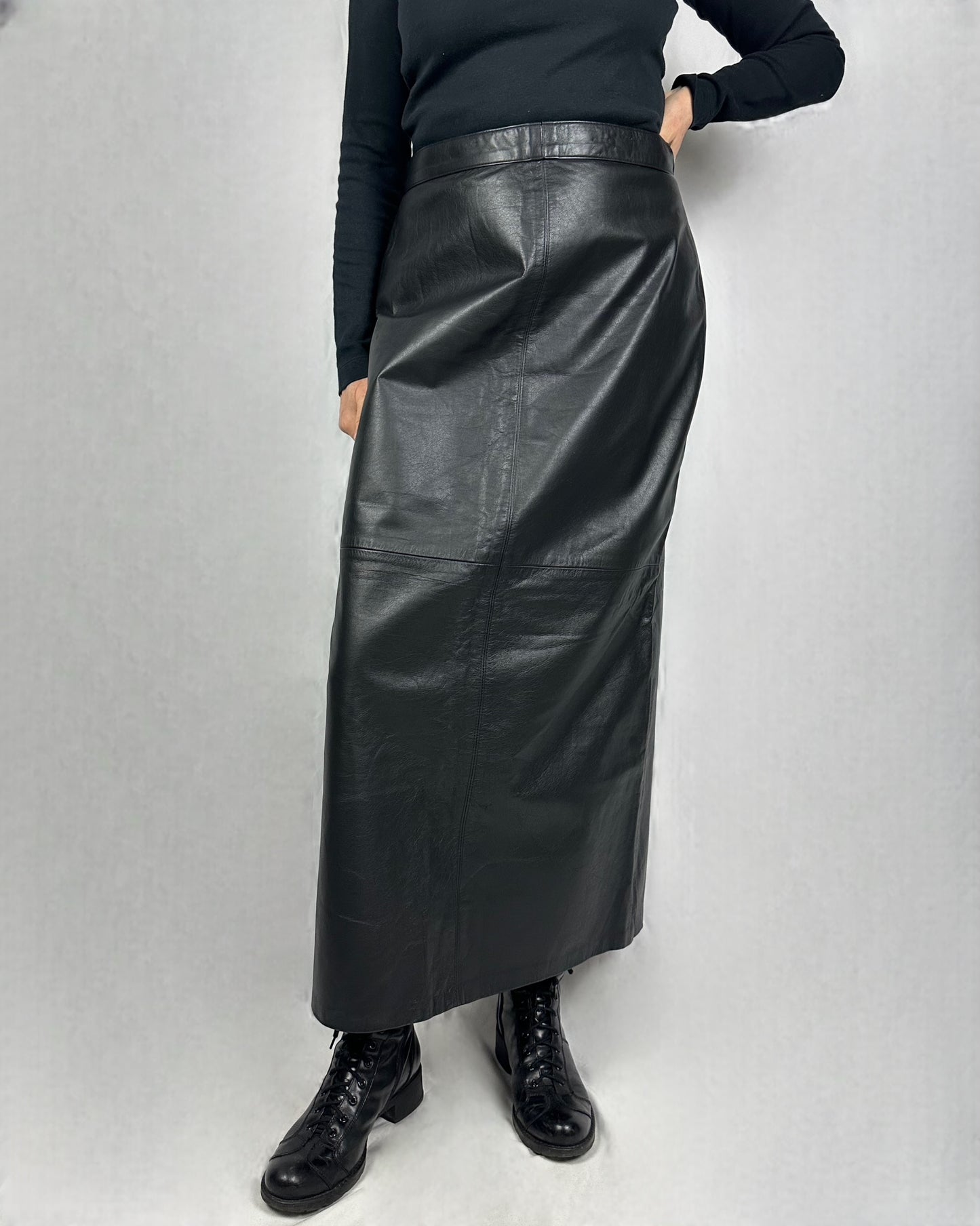 Gonna lunga in vera pelle
