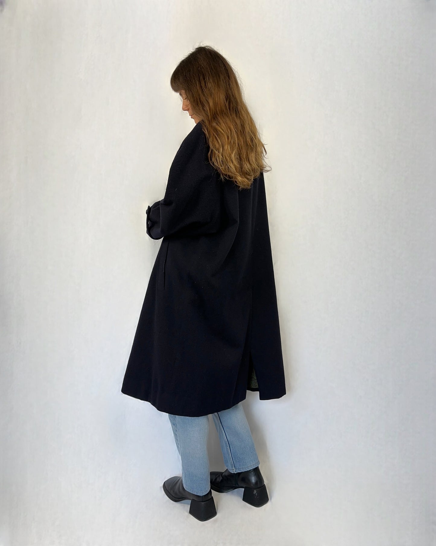 Loden blu in lana a alpaca