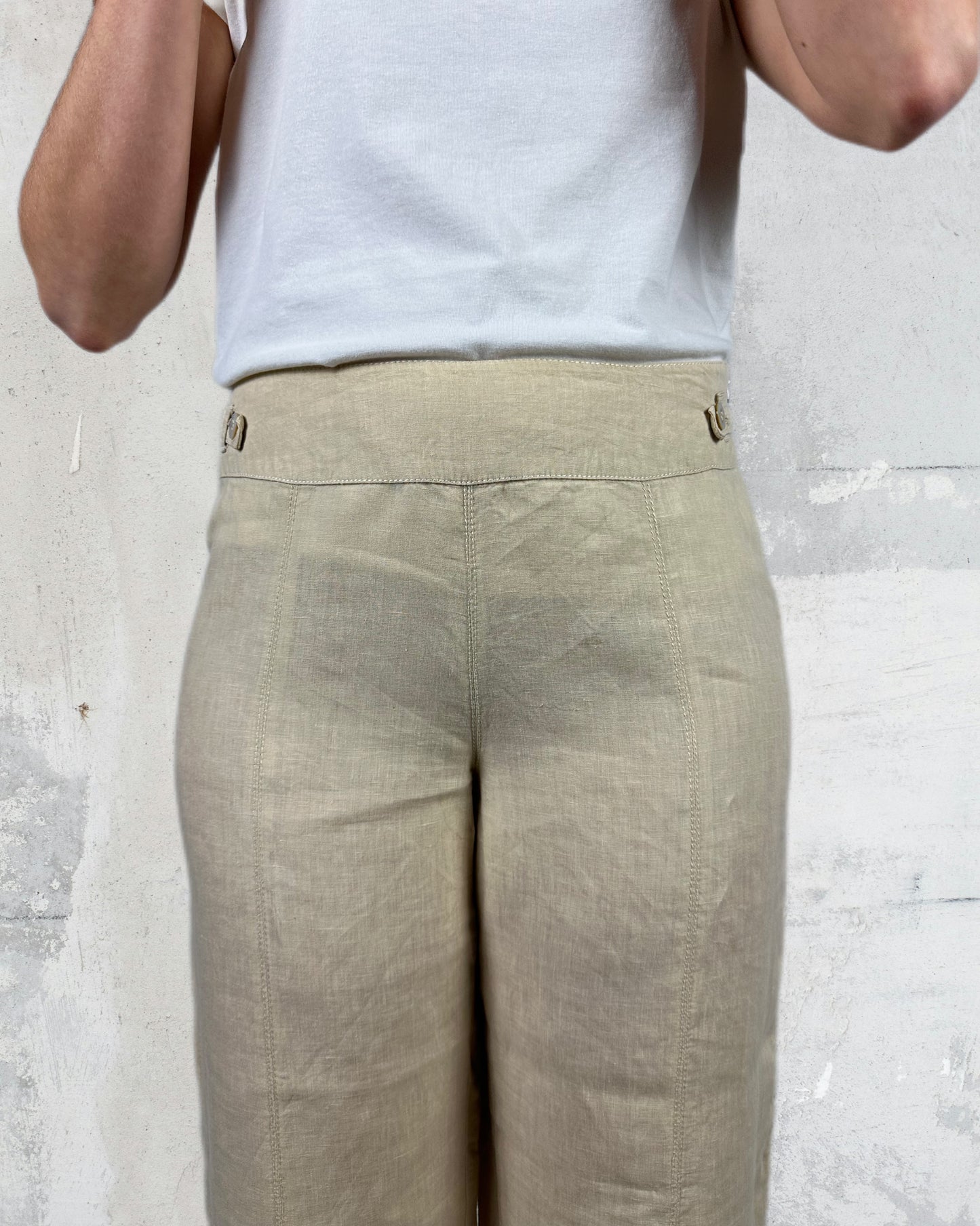 Pantaloni in puro lino MaxMara