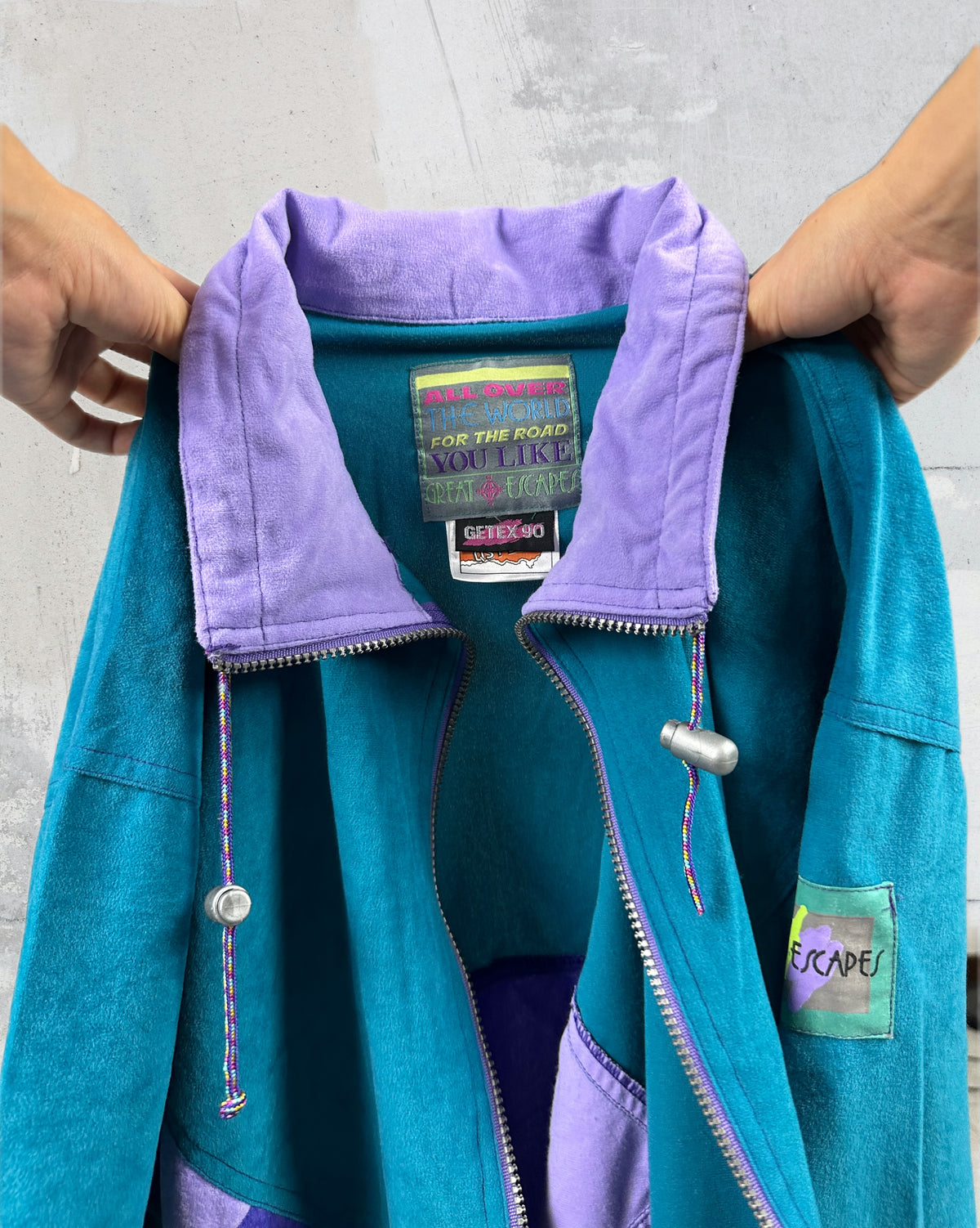 Plum & teal vintage