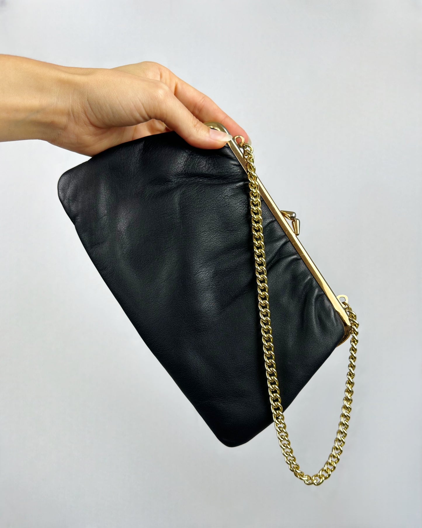 Vintage pochette in pelle