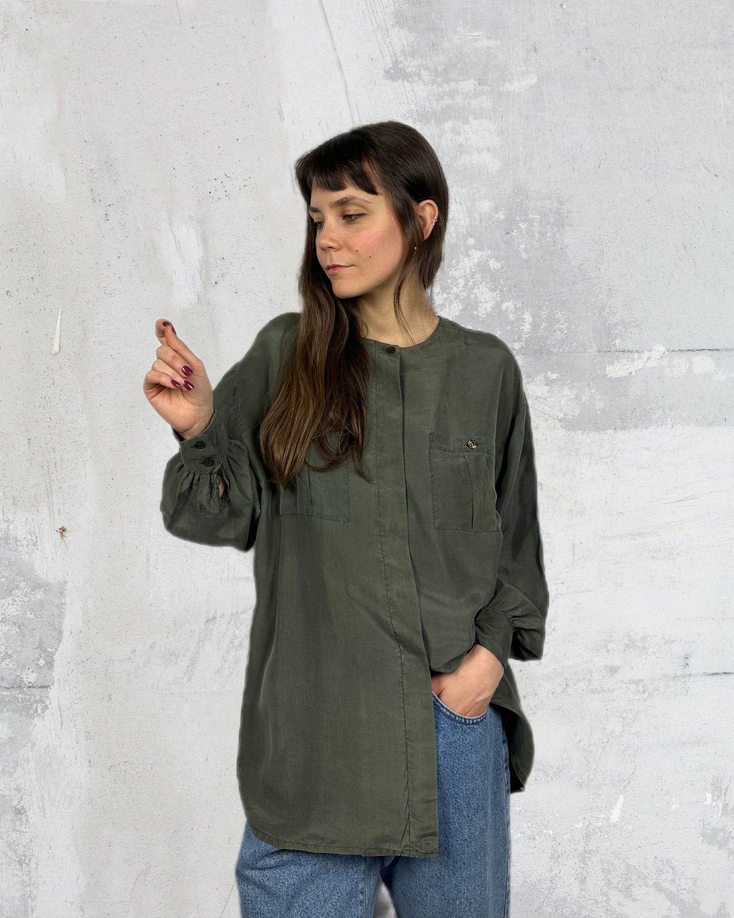 Camicia in pura seta