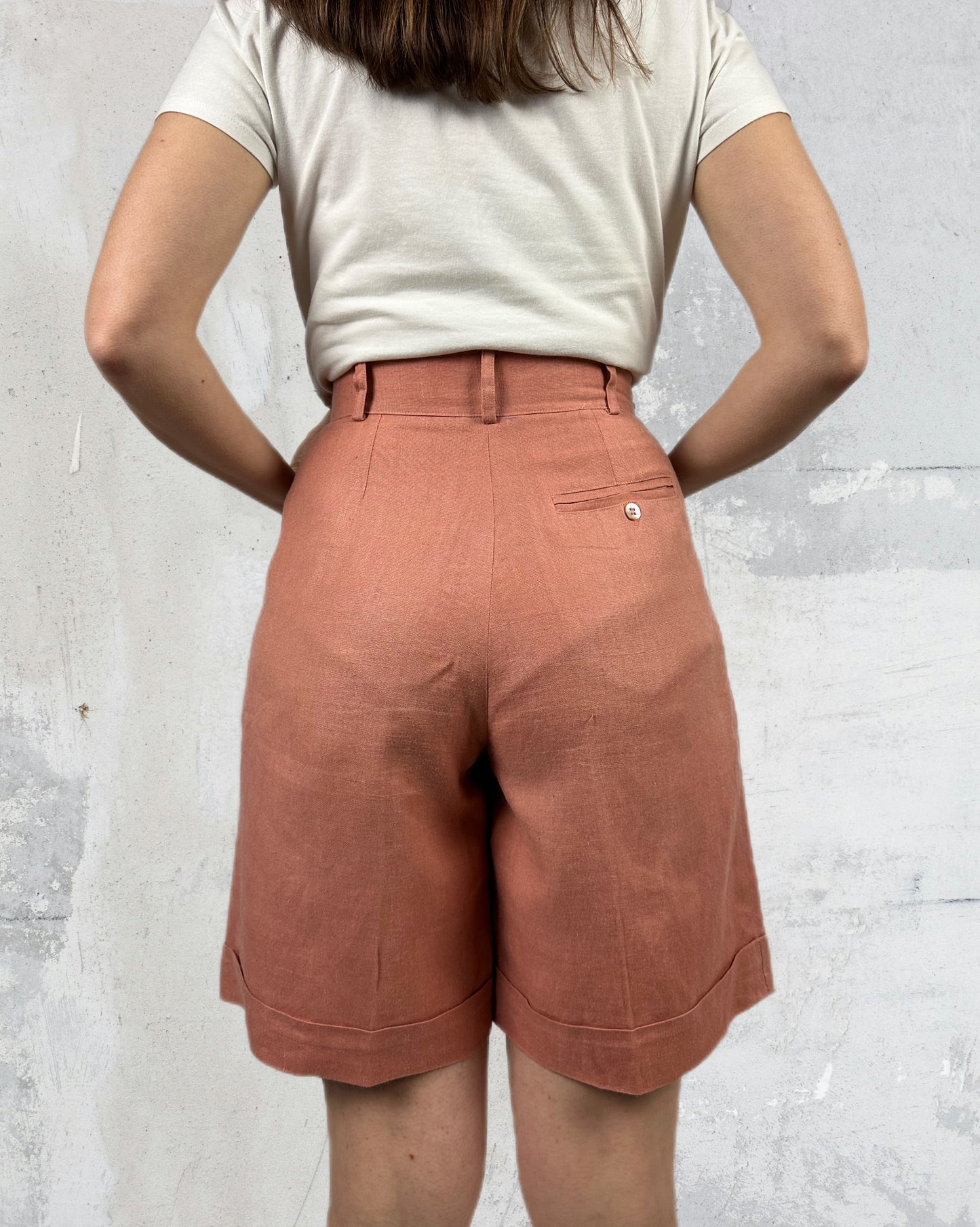 Shorts in puro lino