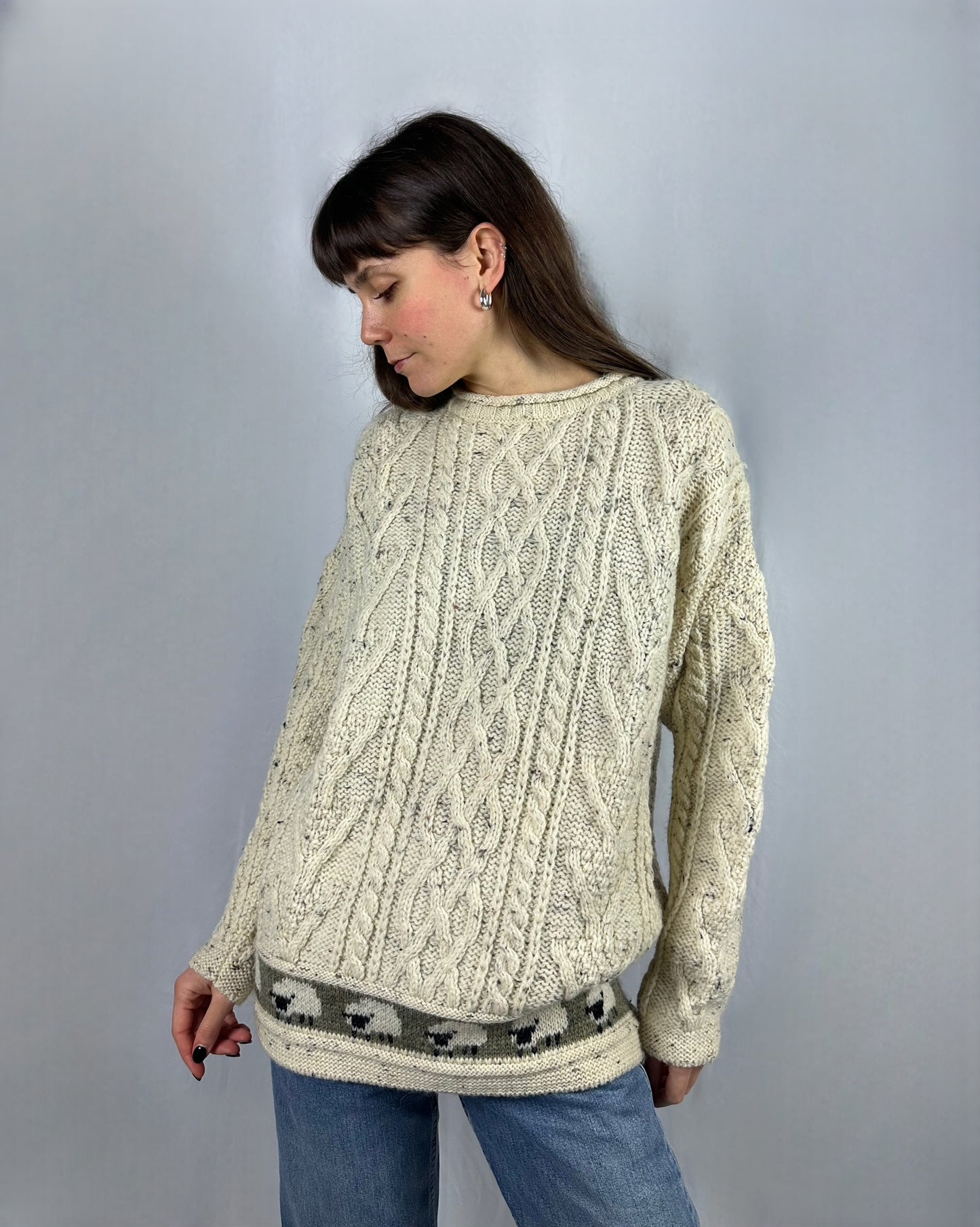 Maglione irlandese in pura lana vergine