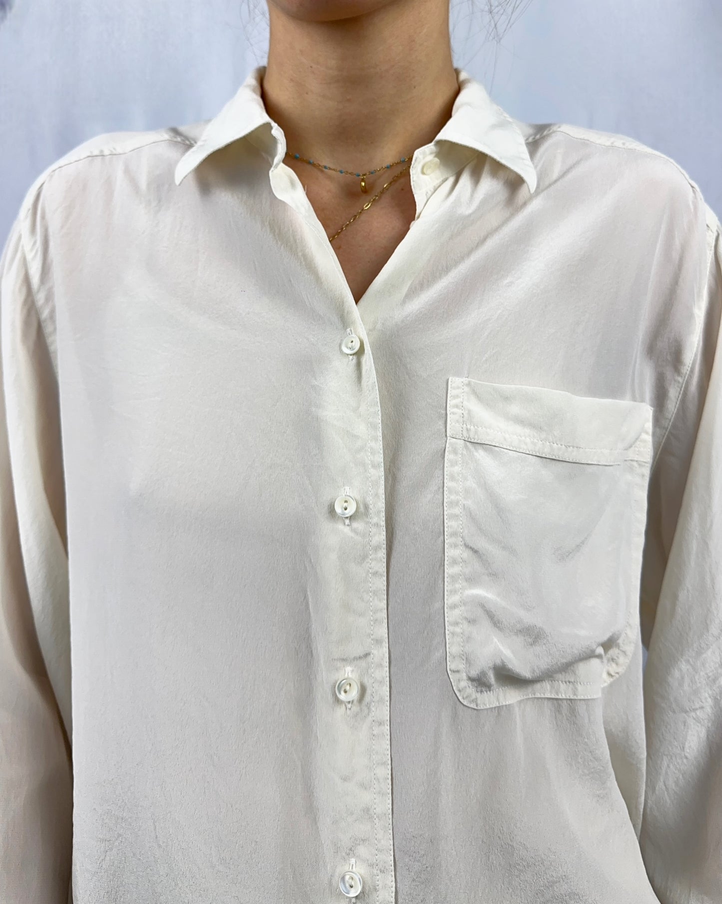 Camicia in pura seta