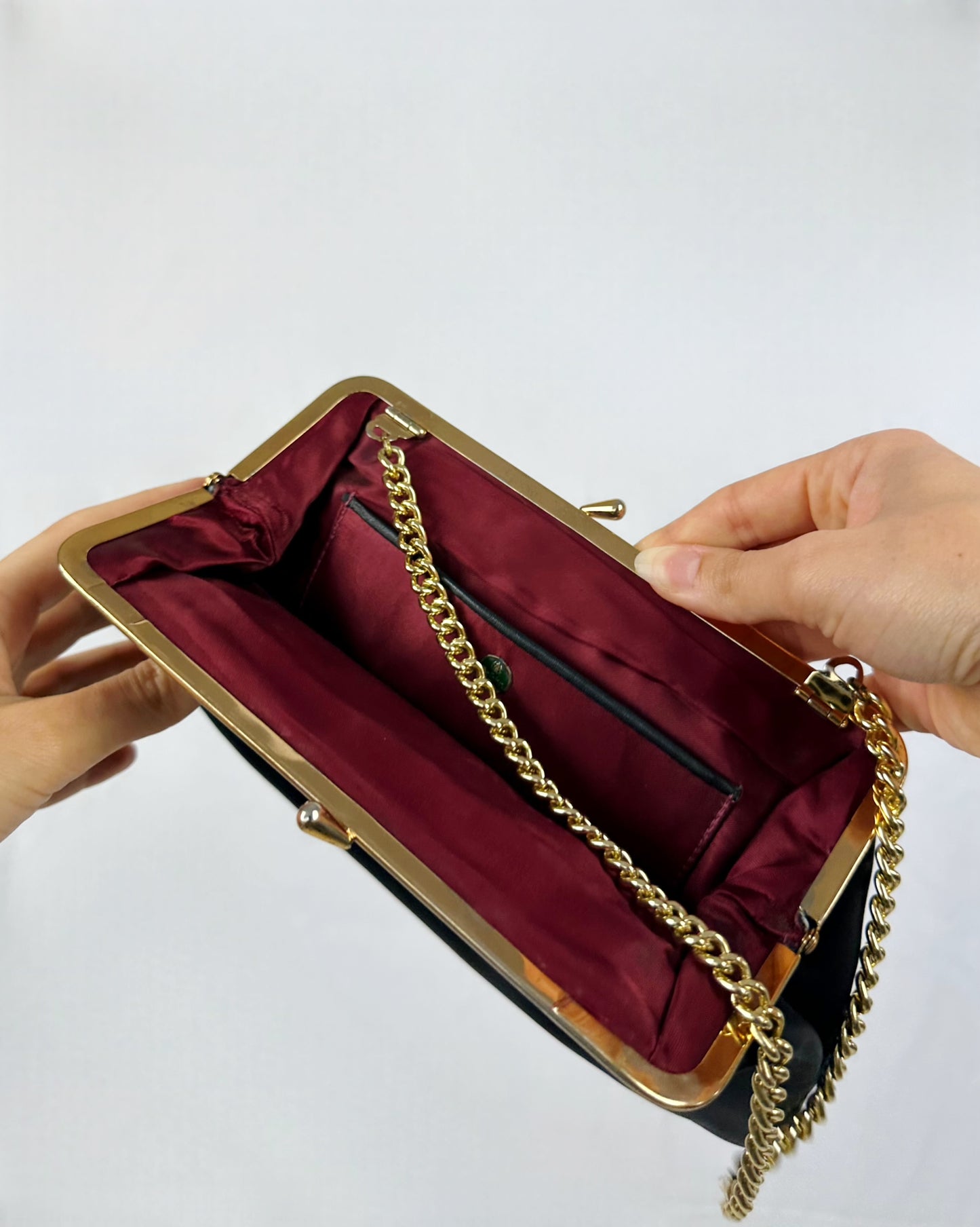 Vintage pochette in pelle