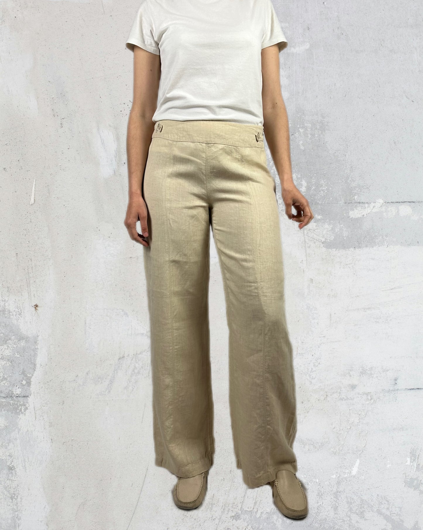 Pantaloni in puro lino MaxMara
