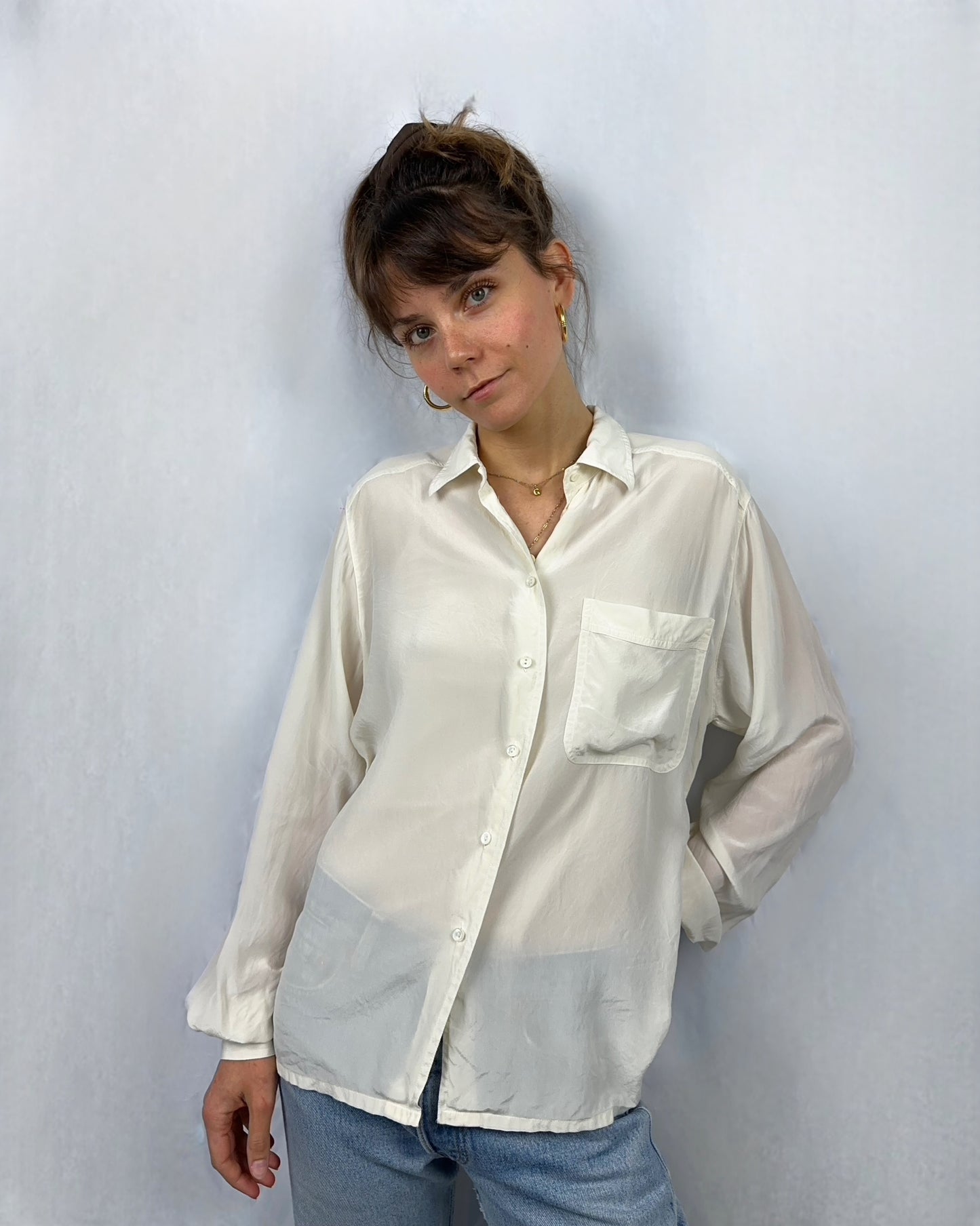 Camicia in pura seta