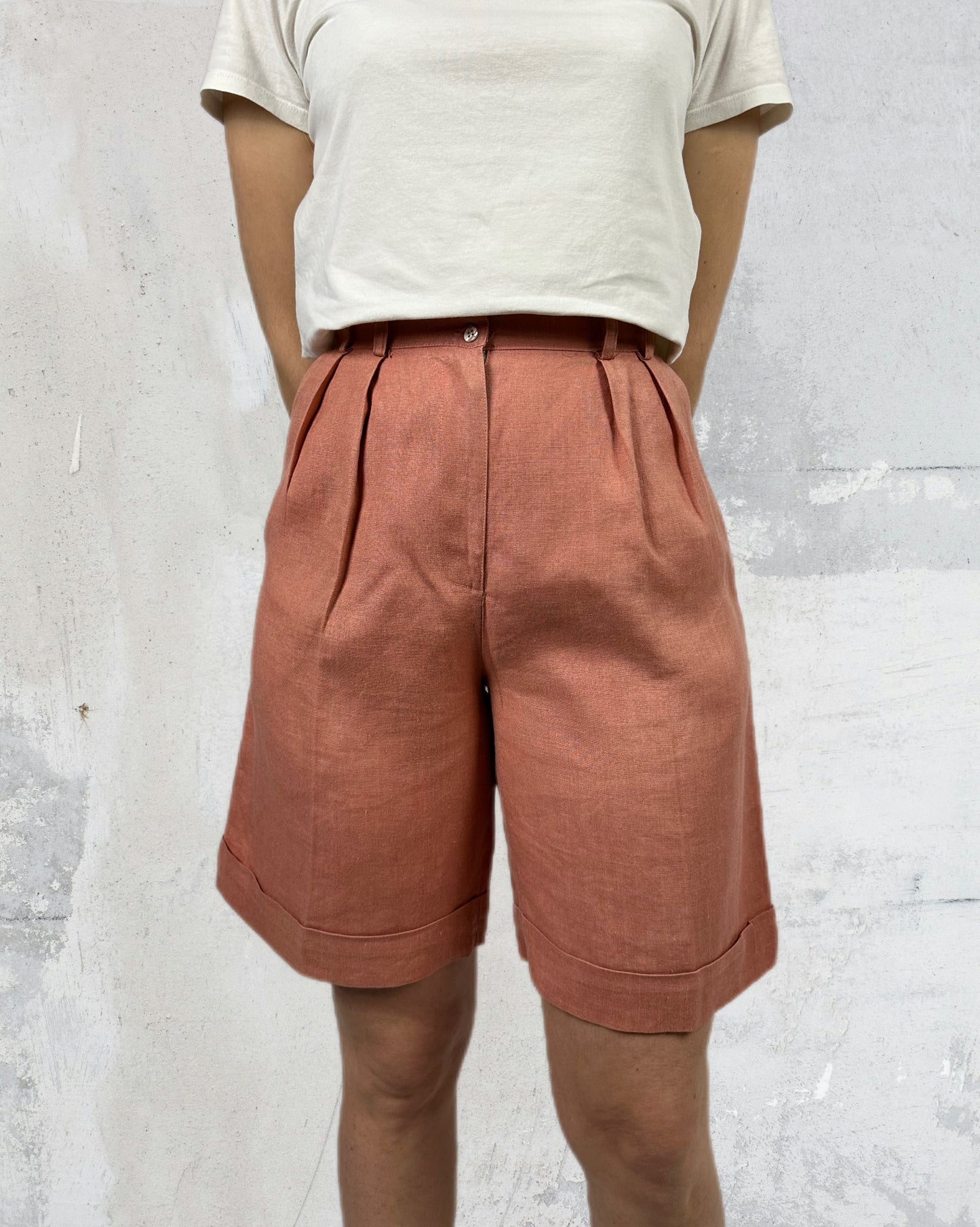 Shorts in puro lino