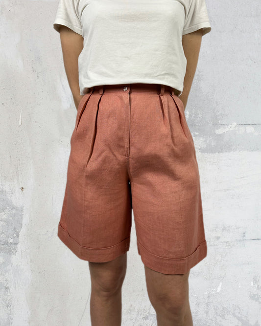 Shorts in puro lino