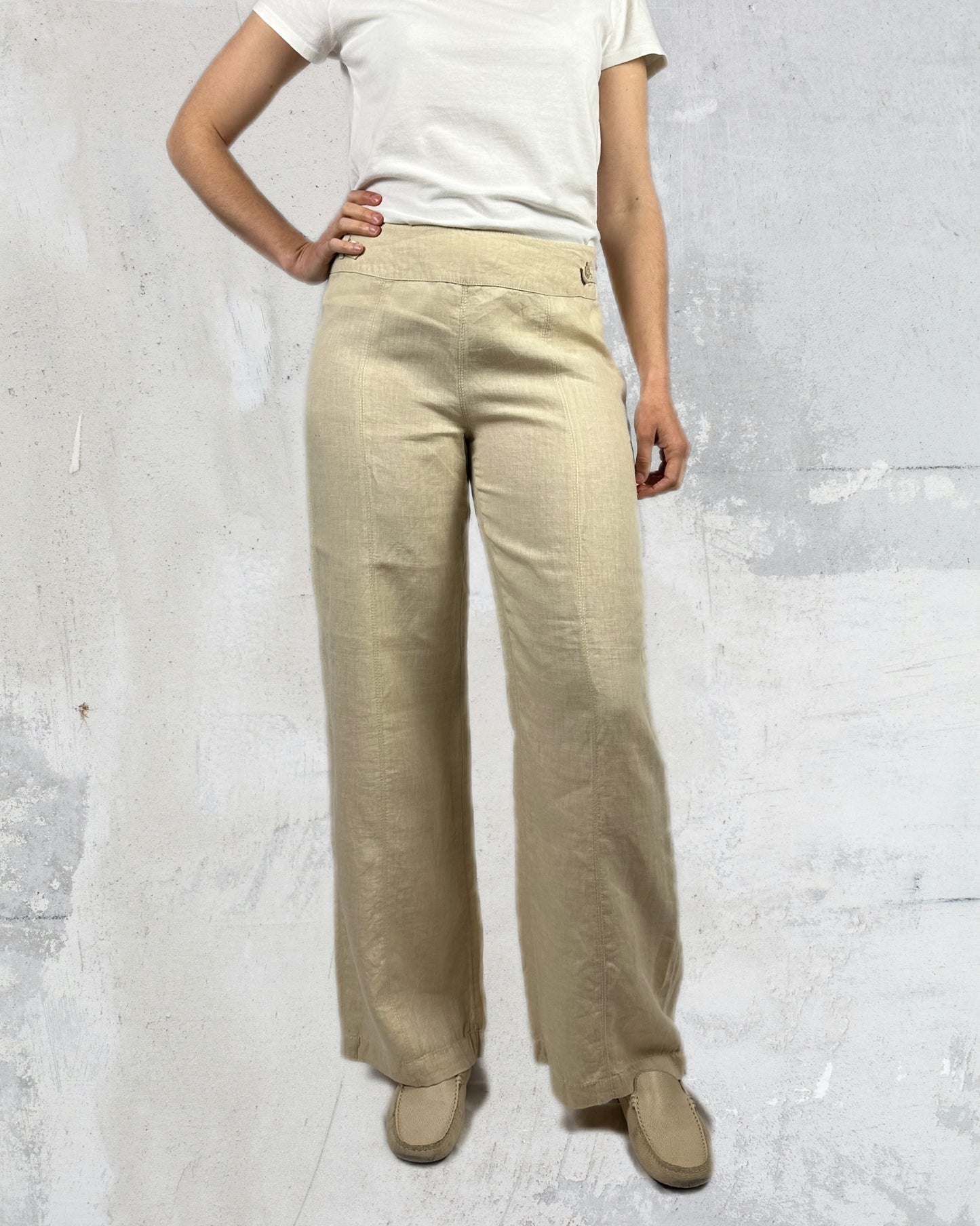 Pantaloni in puro lino MaxMara