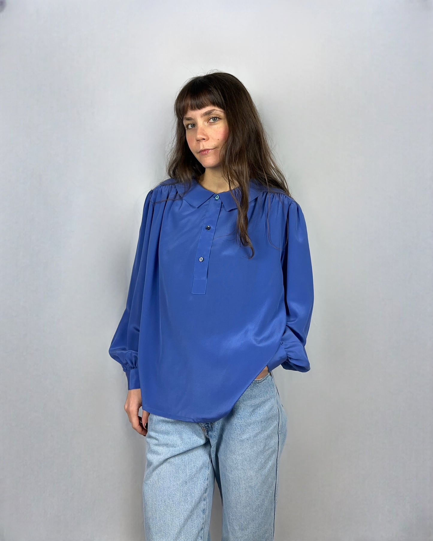 Camicia morbida lilla