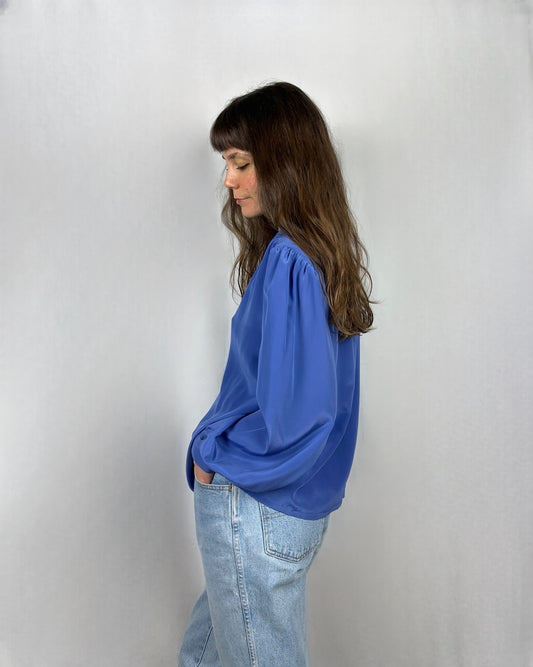 Camicia morbida lilla