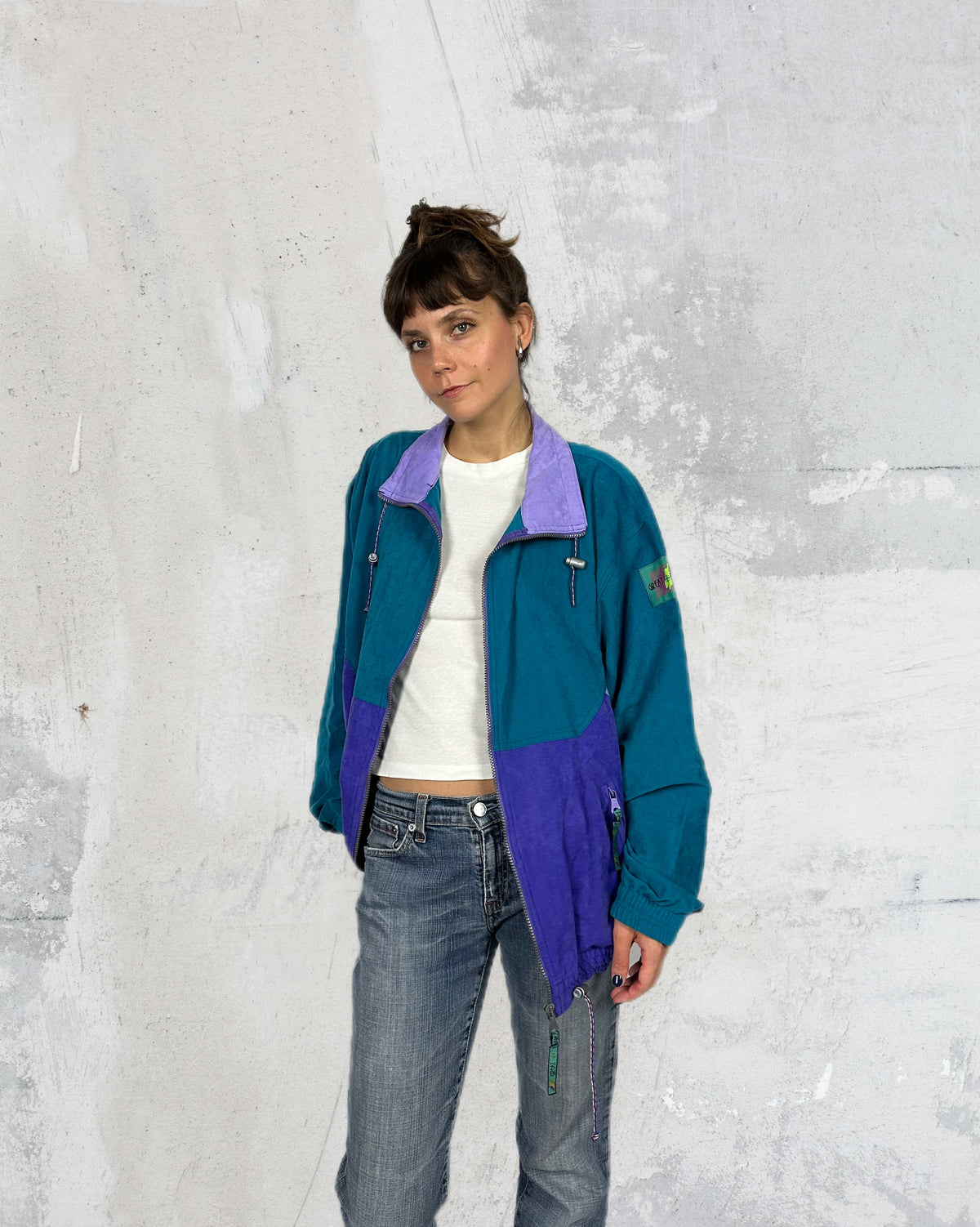 Plum & teal vintage