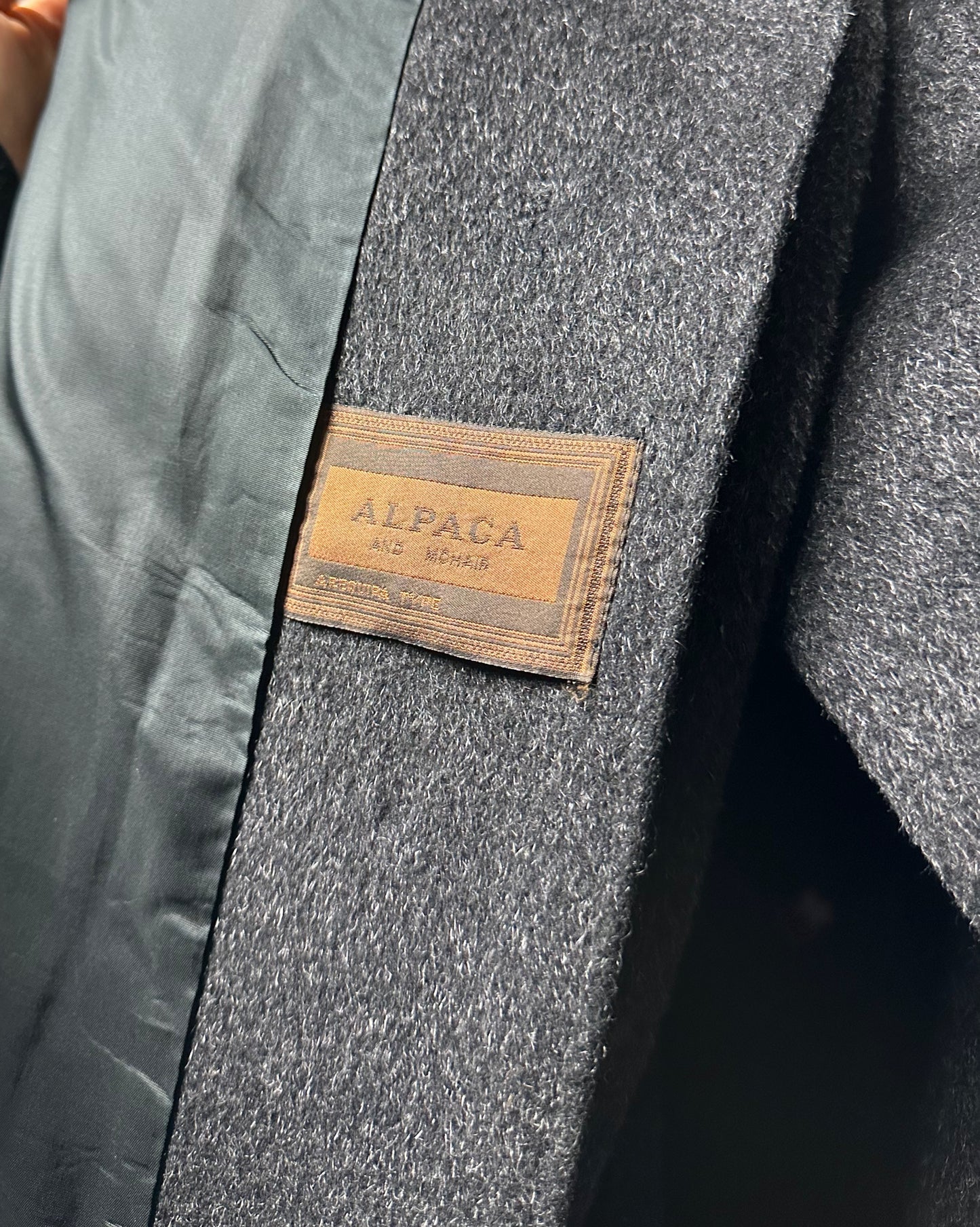 Cappotto in alpaca e mohair