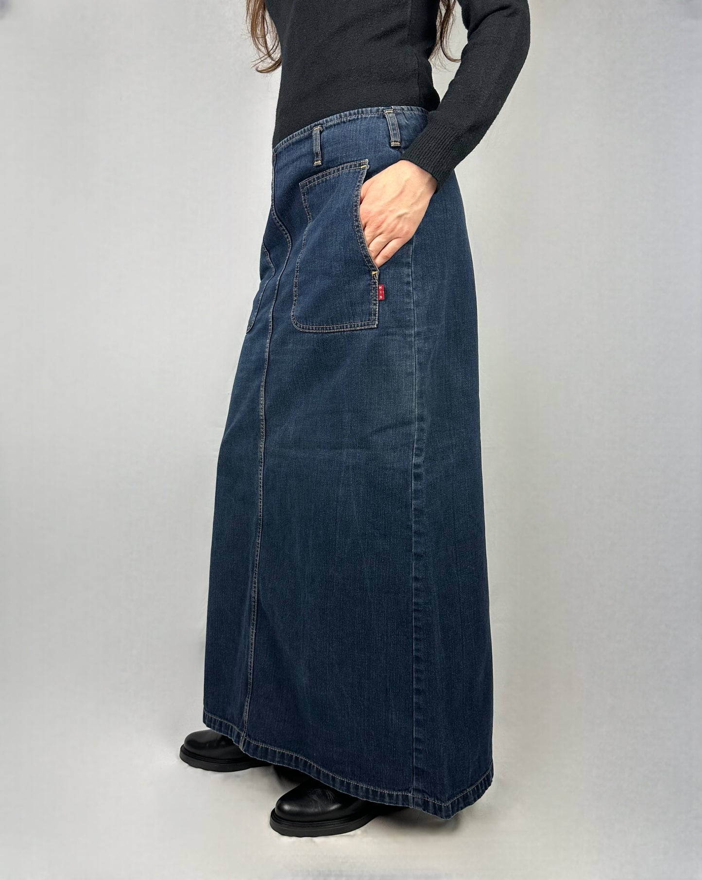 Gonna lunghissima in denim