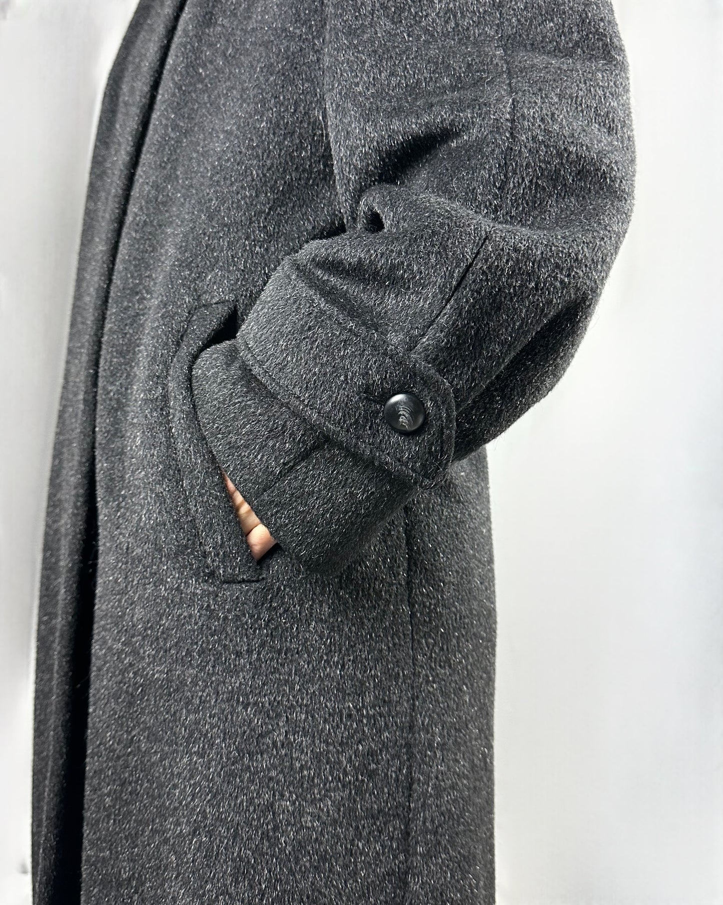 Cappotto in alpaca e mohair