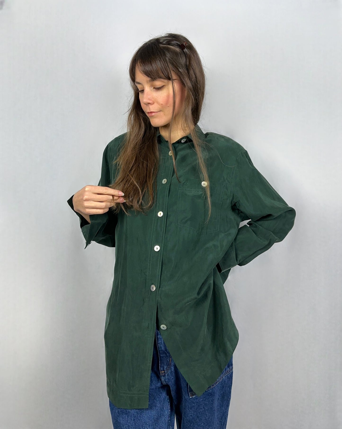 Camicia in pura seta