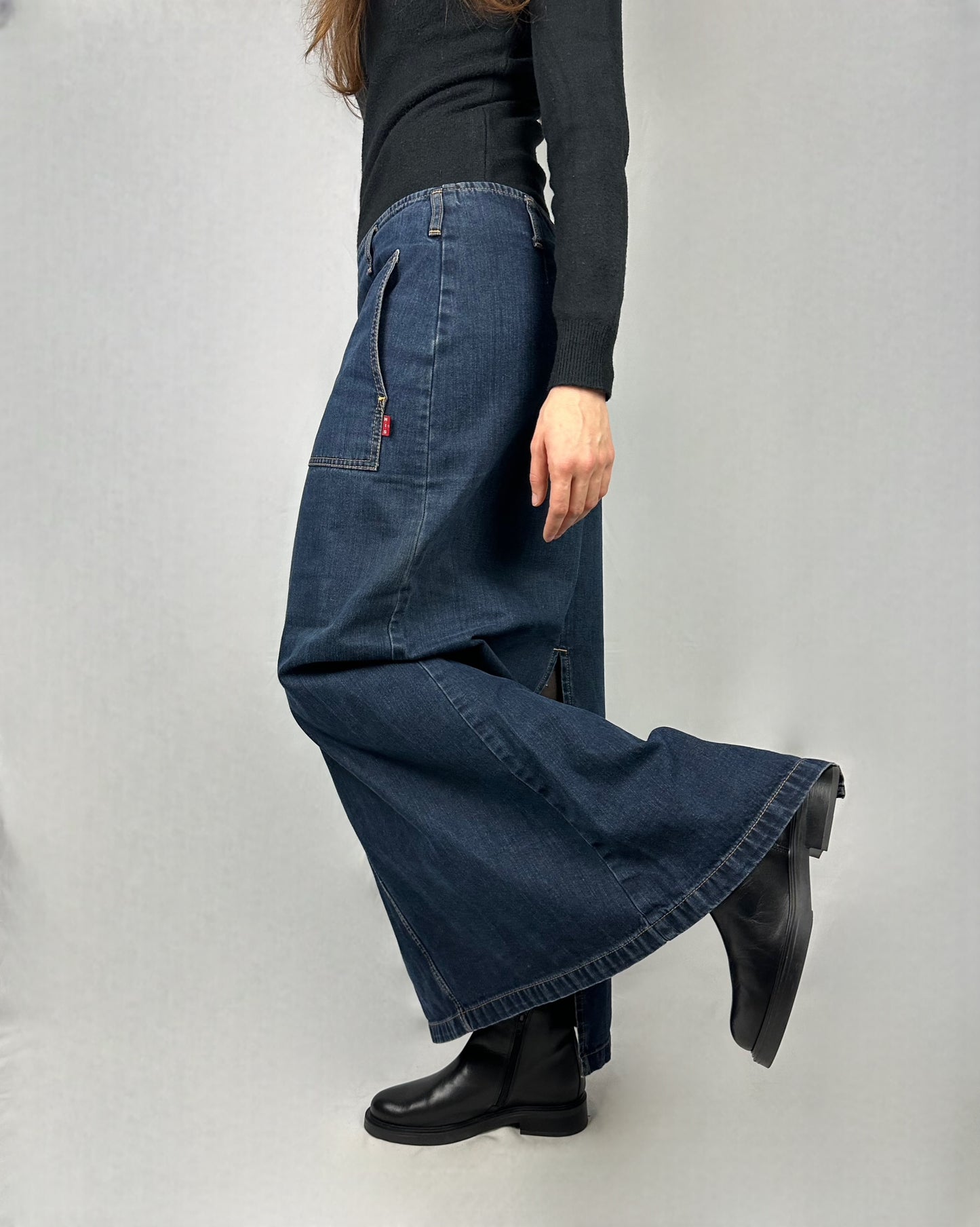 Gonna lunghissima in denim