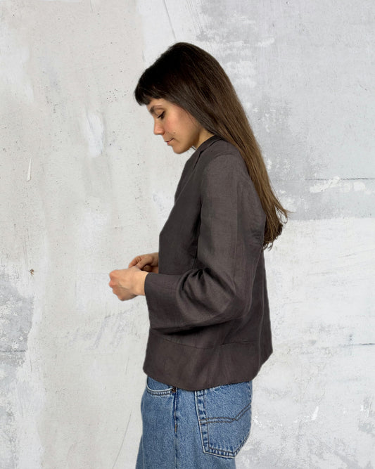 Camicia / blazer in puro lino